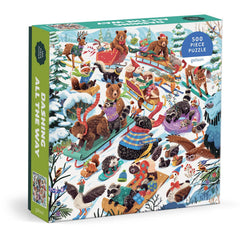 Galison Dashing All The Way Jigsaw Puzzle (500 Pieces)