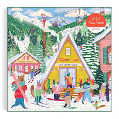 Galison Ski Village Jigsaw Puzzle (500 Pieces)