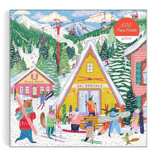 Galison Ski Village Jigsaw Puzzle (500 Pieces)