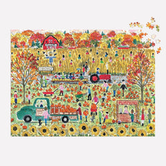 Galison Pumpkin Patch, Michael Storrings Jigsaw Puzzle (1000 Pieces)
