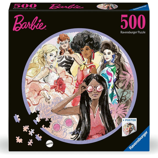 Ravensburger Barbie Circular Jigsaw Puzzle (500 Pieces)