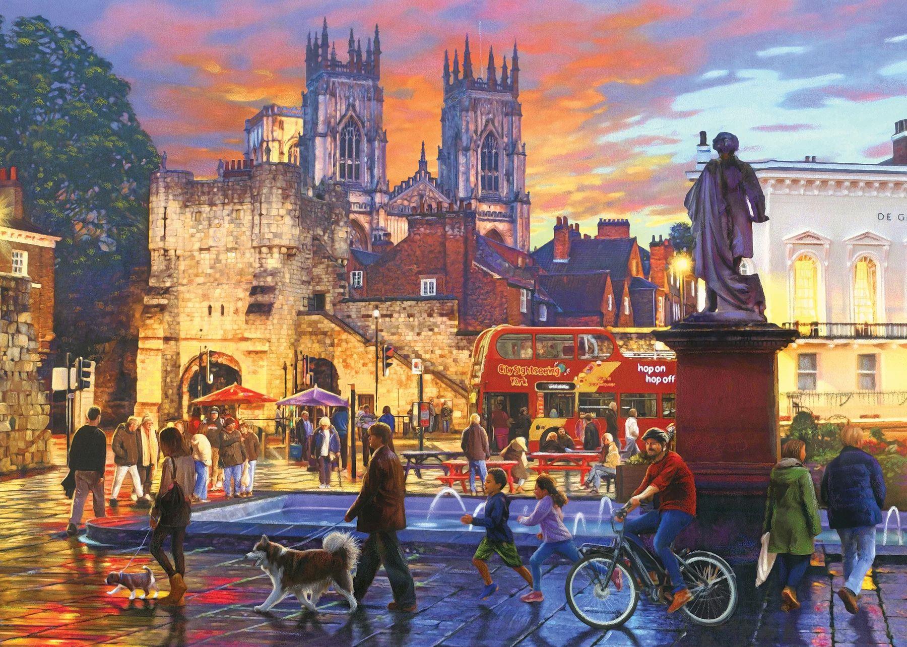 Falcon Deluxe A Trip to York Jigsaw Puzzle Jigsaw Puzzle (1000 Pieces)