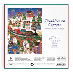 Galison Joy Laforme Twinkletown Express Foil Jigsaw Puzzle (1000 Pieces)