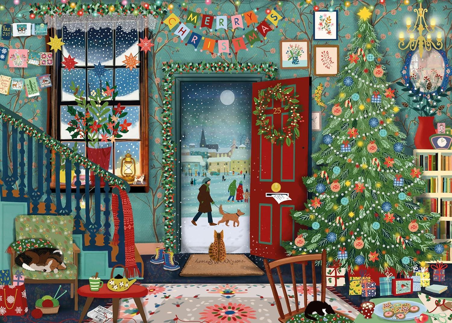 Otter House Ready For Christmas Jigsaw Puzzle (1000 Pieces)