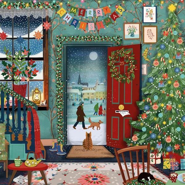 Otter House Ready For Christmas Jigsaw Puzzle (1000 Pieces)