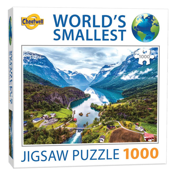 World's Smallest Jigsaw Puzzle - Norwegian Fjords (1000 Pieces)
