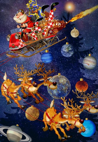 Bluebird Santa Claus is arriving! Jigsaw Puzzle (1000 Pieces)