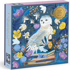 Galison Celestial Owl Foil Jigsaw Puzzle (500 Pieces)