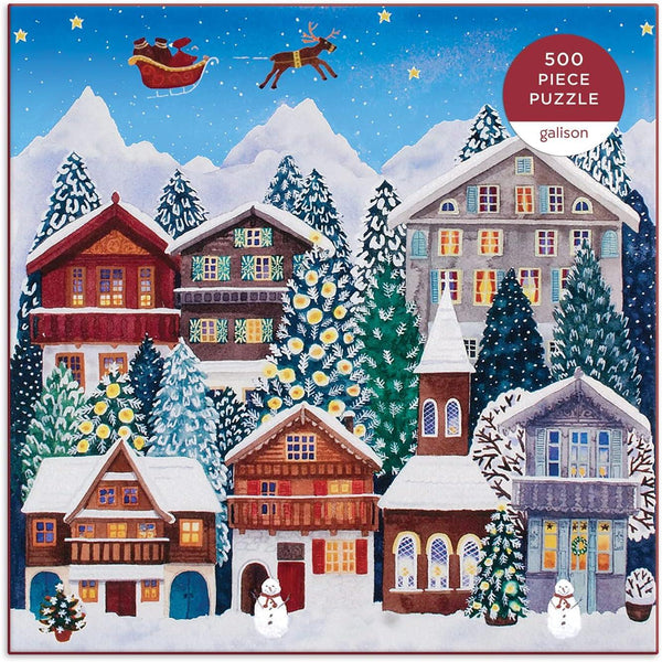 Galison Yuletide Village Jigsaw Puzzle (500 Pieces)