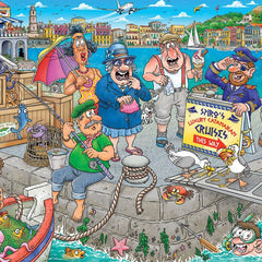 Wasgij Original 47 Boating Bedlam! Jigsaw Puzzle (1000 Pieces)  DAMAGED BOX NOT SEALED