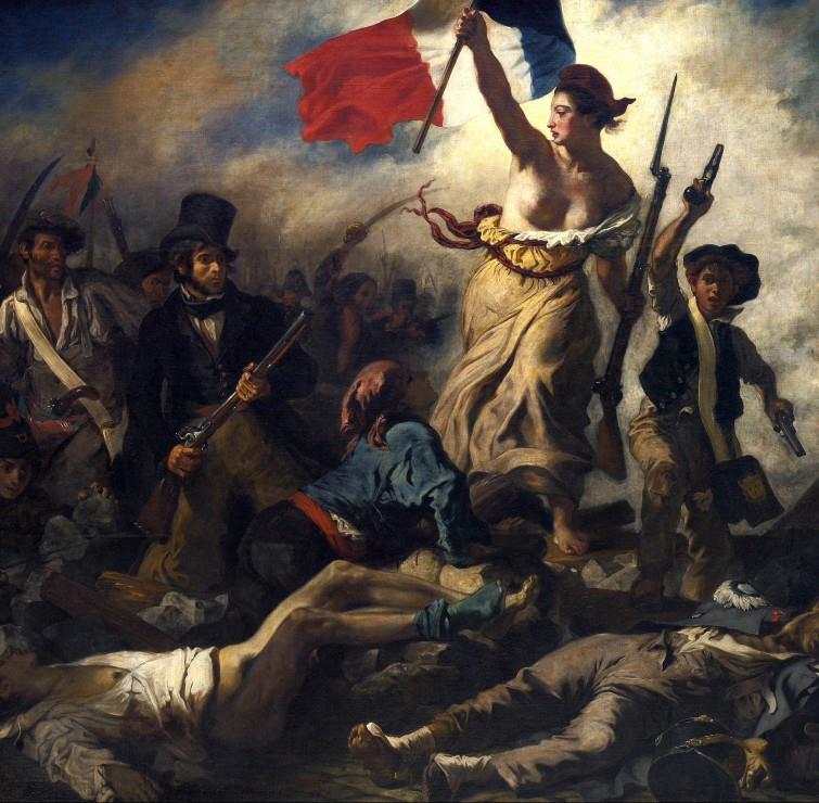 Grafika Eugene Delacroix: La Liberte Guidant Le Peuple, 1830  Jigsaw Puzzle (1000 Pieces)