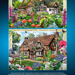 Ravensburger Happy Days No 10, Country Gardens Jigsaw Puzzles (4 x 500 Pieces)
