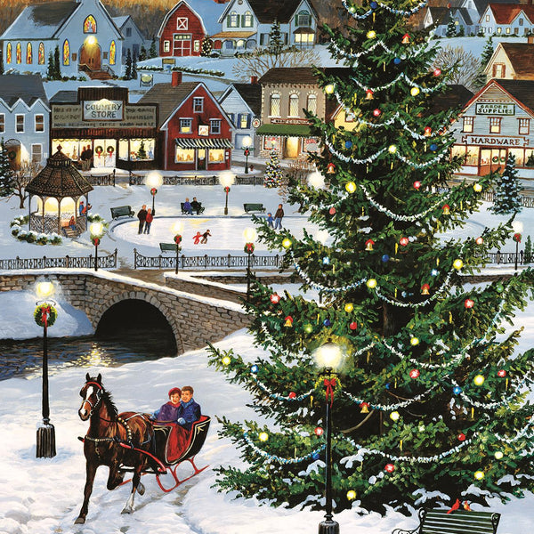 Cobble Hill Village Tree Jigsaw Puzzle (1000 Pieces)