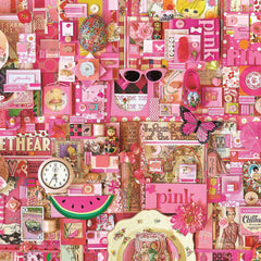 Cobble Hill Pink Jigsaw Puzzle (1000 Pieces)