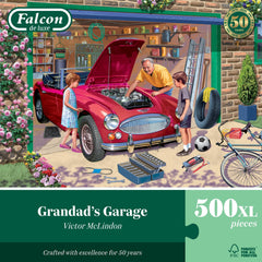 Falcon Deluxe Grandad's Garage Jigsaw Puzzle (500 XL Extra Large pieces)