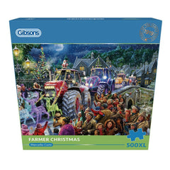 Gibsons Farmer Christmas Jigsaw Puzzle (500XL Extra Large Pieces)