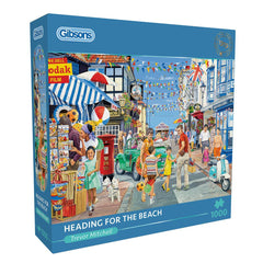 Gibsons Heading for the Beach Jigsaw Puzzle (1000 Pieces)