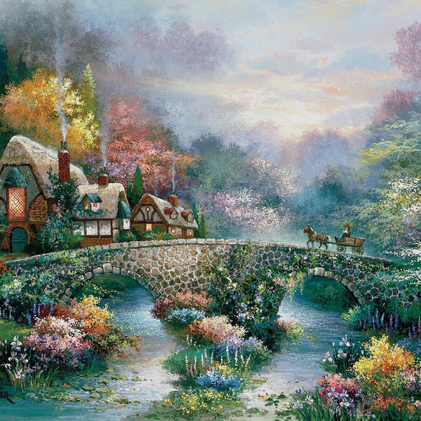 Sunsout Peaceful Cottage, James Lee Jigsaw Puzzle (1000 Pieces)