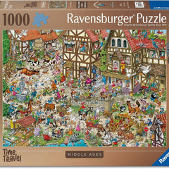 Ravensburger Ray's Comic Time Travel Middle Ages Jigsaw Puzzle (1000 Pieces) DAMAGED BOX