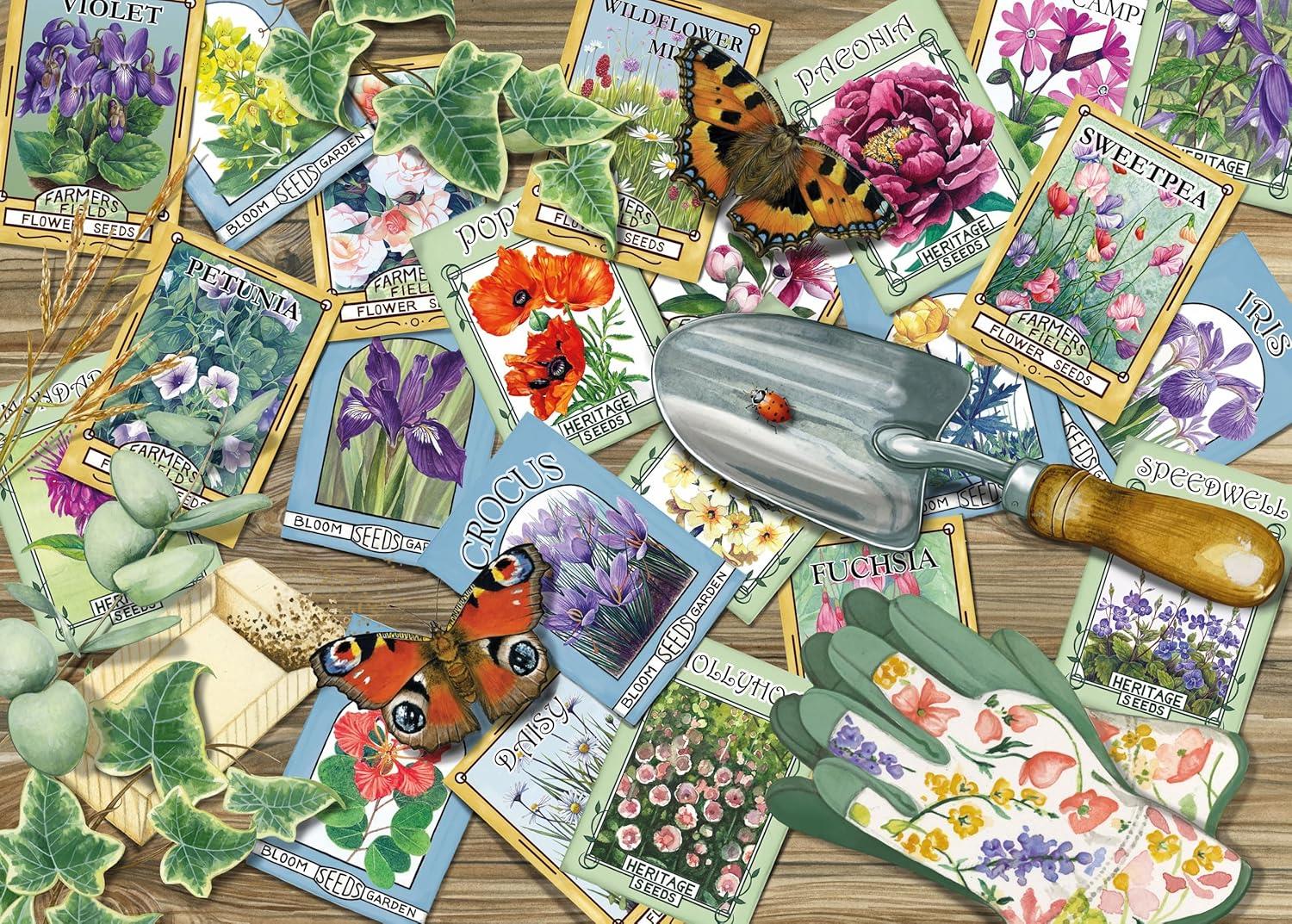 Otter House Flower Seed Packets Jigsaw Puzzle (1000 Pieces)
