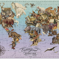 Galison Endangered Species, Wendy Gold Jigsaw Puzzle (1500 Pieces)