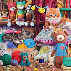 Ravensburger Knitty Kitty Jigsaw Puzzle (1000 Pieces)