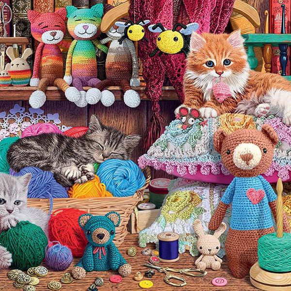 Ravensburger Knitty Kitty Jigsaw Puzzle (1000 Pieces)
