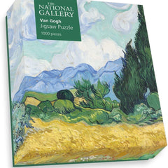 A Wheatfield, with Cypresses - National Gallery Jigsaw Puzzle (1000 Pieces)