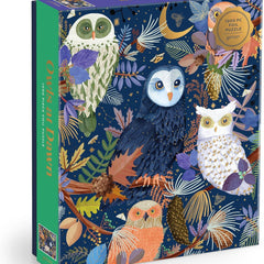 Galison Owls At Dawn Foil Jigsaw Puzzle (1000 Pieces)