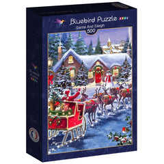 Bluebird Santa And Sleigh Jigsaw Puzzle (500 Pieces)
