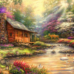 Bluebird Brookside Retreat Jigsaw Puzzle (1000 Pieces)