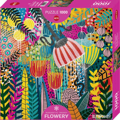 Heye Beautiful Futures, Flowery Quadrat Jigsaw Puzzle (1000 Pieces)