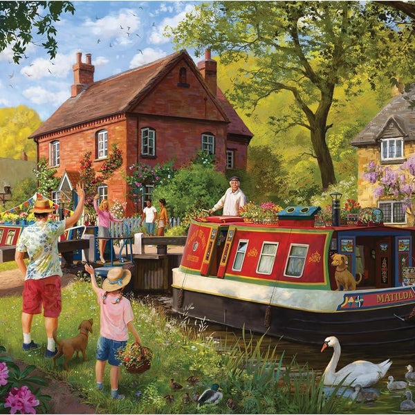 Falcon Deluxe Countryside Locks Jigsaw Puzzle (1000 Pieces)