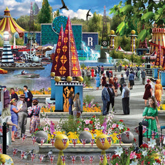 Falcon Deluxe Festival of Britain Jigsaw Puzzle Jigsaw Puzzle (1000 Pieces)