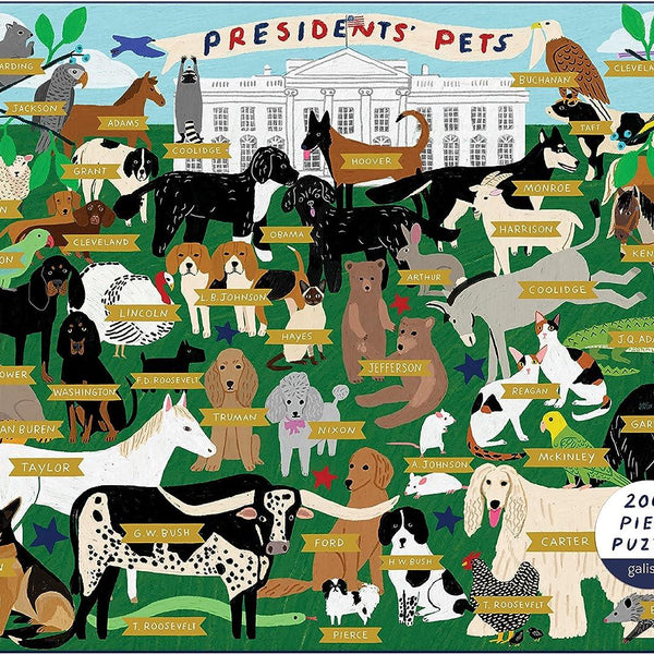 Galison Presidents' Pets Jigsaw Puzzle (2000 Pieces)