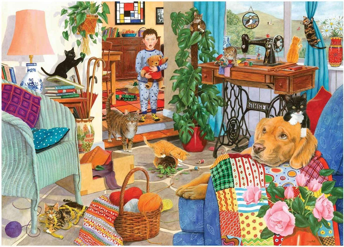 House of Puzzles Kitten Chaos Jigsaw Puzzle (1000 Pieces)