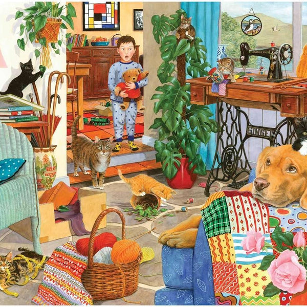 House of Puzzles Kitten Chaos Jigsaw Puzzle (1000 Pieces)