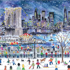 Galison Michael Storrings Snowfall Over New York City Jigsaw Puzzle (1000 Pieces)