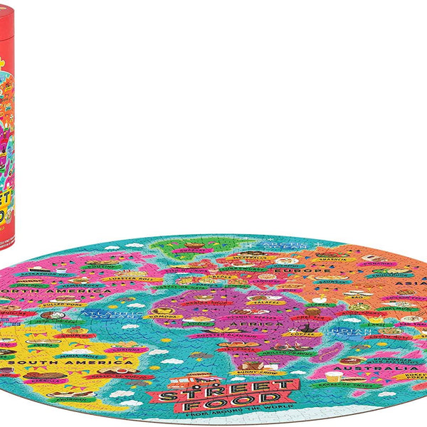 Ridley's Street Food Circular Jigsaw Puzzle (1000 Pieces)