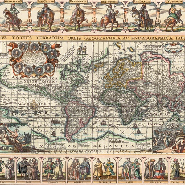 Art Puzzle Ancient World Map Jigsaw Puzzle (1000 Pieces)