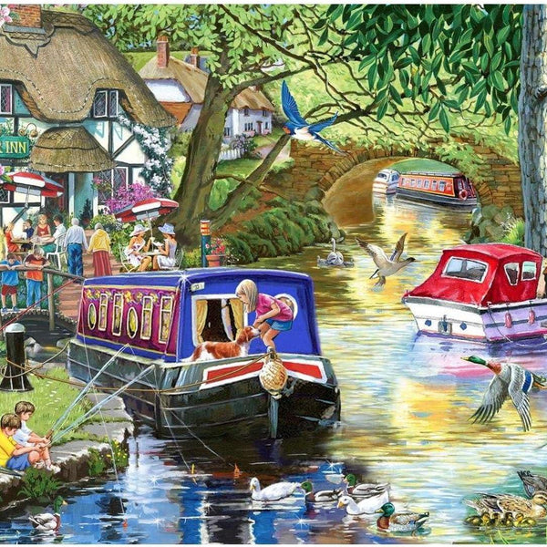 House of Puzzles Summer on the River Jigsaw Puzzle (1000 Pieces)