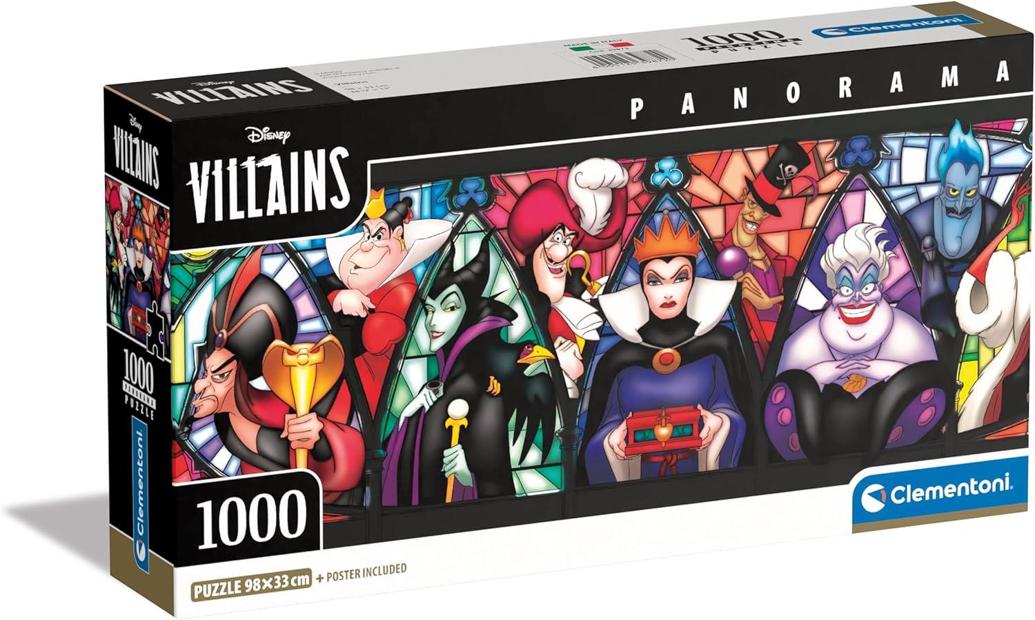 Clementoni Disney Villains Panorama Jigsaw Puzzle (1000 Pieces)