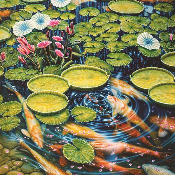 Cobble Hill Koi Pond Jigsaw Puzzle (1000 Pieces)