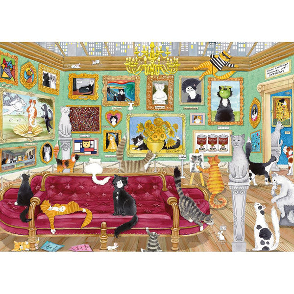 Gibsons Night at the Meowseum Jigsaw Puzzle (1000 Pieces)