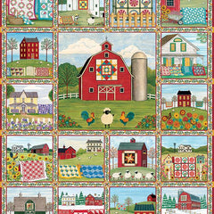 Cobble Hill Quilt Country Jigsaw Puzzle (1000 Pieces)