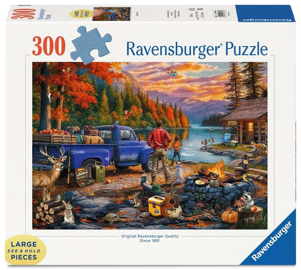Ravensburger Sunset Lake Jigsaw Puzzle (300 XL Extra Large Pieces) DAMAGED BOX
