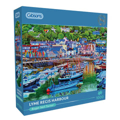 Gibsons Lyme Regis Harbour Jigsaw Puzzle (1000 Pieces) DAMAGED BOX