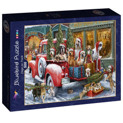 Bluebird Dogs on Truck Jigsaw Puzzle (500 Pieces)