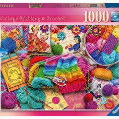 Ravensburger Vintage Knitting & Crochet Jigsaw Puzzle (1000 Pieces)