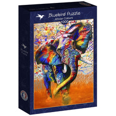 Bluebird African Colours Jigsaw Puzzle (1000 Pieces)